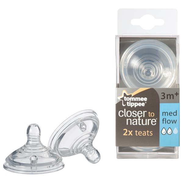 Tommee Tippee Биберон за хранене Easy Vent Medium - 2 капки, 3+ месеца